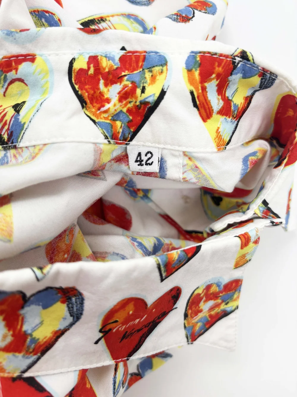 Gianni Versace S/S 1997 heart print shirt — JAMES VELORIA